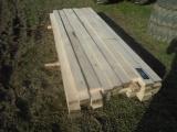 Pile Of 2x4 8' Fresh Sawed Rough Cut Lumber, Approx 44 Pieces