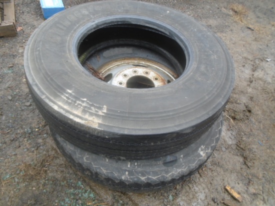 9.00-20 Tire & Rim & 11R22.5 Tire