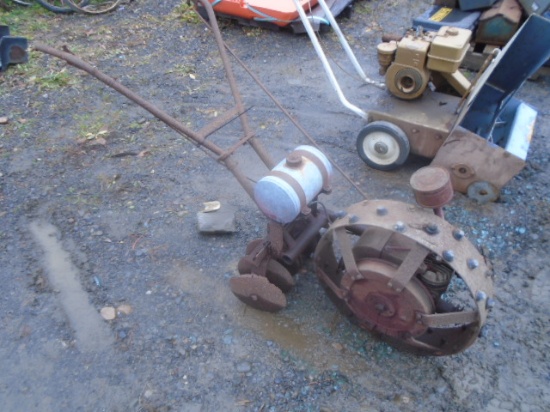 Suburbanite Antique Walk Behind Tractor w/ Disc, Single Steel Wheel w/ Engi