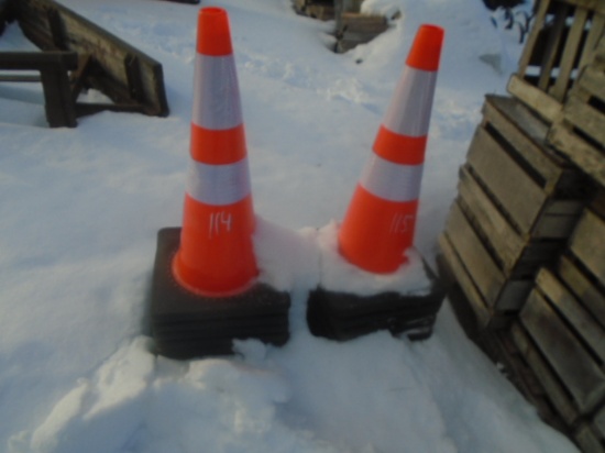 Lot Of 10 New Traffic Cones