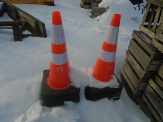Lot Of 10 New Traffic Cones