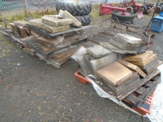 (3) Pallets Of Stone & Block