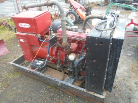 Dayton 4W119 40 KW Genset, 107 Hours, Appears To Be LP Gas