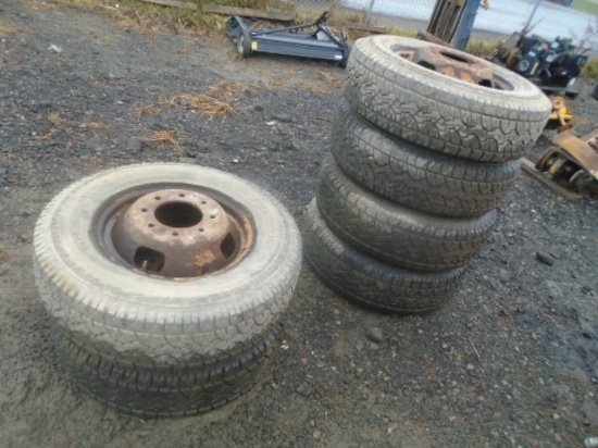 Set Of (6) Adventuro AT3 245/75R17 8 Bolt Rims