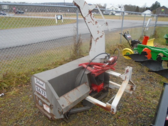 Inland SA-73 3pt Snowblower, Hydraulic Chute, No Pto Shaft