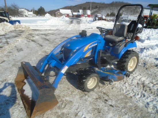 New Holland T1110 4wd Sub Compact Tractor w/ 210TL Loader & 230 GM Mid Moun