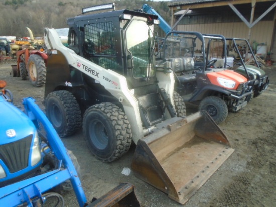 2014 Terex TSV-70 Skid Steer, Cab w/ Heat & AC, 2 Speed, Hydraulic Quick At