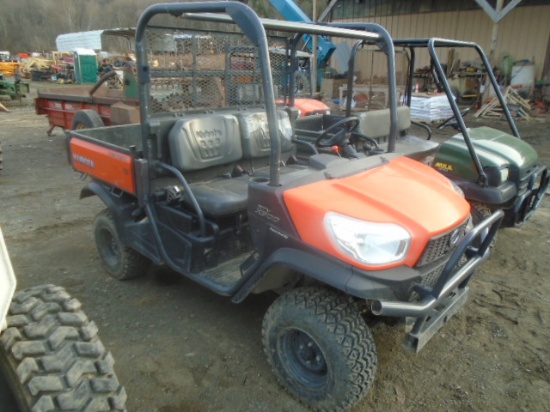 Kubota RTVX900 4wd Utility Vehicle, Hydraulic Dump Bed, Diesel, Bed Liner,