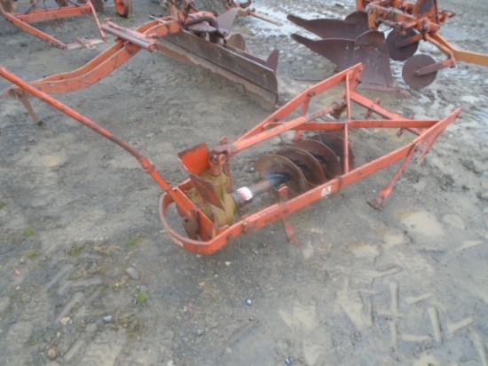 Allis Chalmers Snap Couple Post Hole Digger w/ 12" Augur, Very Nice And Ver