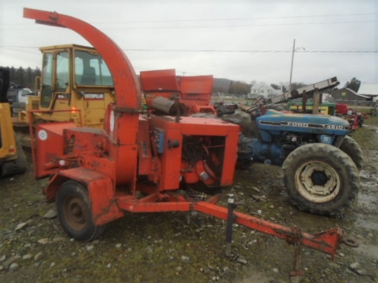 Morbark EEGER Beaver Pullt Type Wood Chipper, 4 Cylinder Gas Engine, Runs &