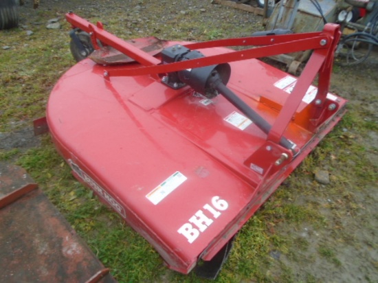 Bush Hog BH16 6' 3pt Rotary Mower, Stump Jumper Off And There Are No Blades