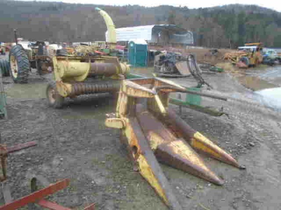 John Deere Chopper w/ 2 Row Corn Head & Hay Head, PTO & Controls Are With I