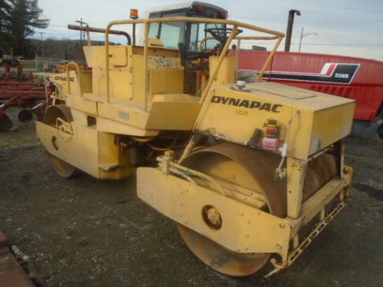Dynapac CC21 Double Drum Roller, 1406 Hours, Good Running John Deere 239 En