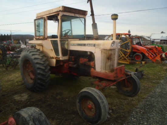 Case 1030 Tractor, Cab, Diesel, Good Firestone 18.4-34 Tires, Heavy Inside