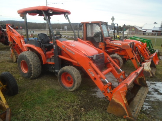 Kubota L39 Loader Backhoe, OROPS, Glide Shift (Power Shift) Transmission, 2