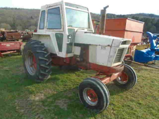 Case 870 Diesel Tractor, Cab, Powershift, Dual Remotes, Good Firestone 18.4