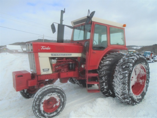 International 1466 Tractor, Factory Cab w/ Heat & Updated AC, Like New Fire