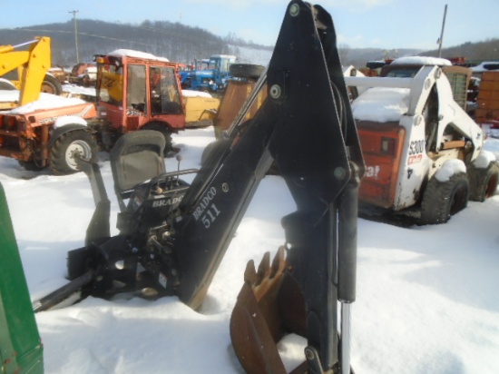 Bradco 511 Skid Steer Backhoe, Nice & Clean
