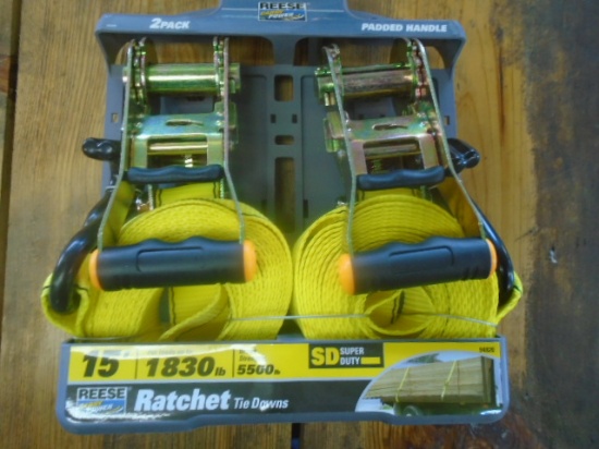 Reese 15' 2 Pack Ratchet Straps