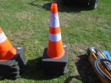 (10) Traffic Cones w/ Reflective Tape