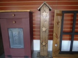 Amish Made Bird House w/ Stars