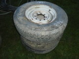 (3) 8 Lug Tires & Rims