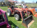 Case IH 1140 4wd Compact Tractor w/ L108 Loader, Ag Tires, ROPS Canopy, Hyd