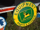 Reproduction John Deere Equipment Parts & Service Tin Sign