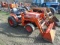 Kubota B2400 Compact Tractor w/ Loader, 4wd, Hydro, R4 Industrial Tires, 17