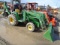 John Deere 4300 Compact Tractor w/ JD 430 Loader & JD 48 Subframe Backhoe,