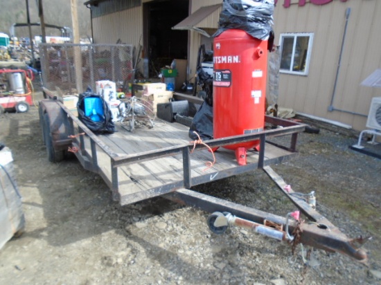 Tandam Axle Landscape Trailer, Mesh Ramp, 16', Registration Only, Trailer D