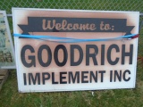 Welcome To Goodrich Implement Lighted Sign