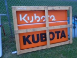 NOS Kubota Dealer Sign, One Side That Would Go On A Lighted Sign Or Hang On