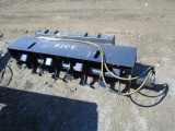 New JCT 6' Hydraulic SSL Rototiller, Universal Quick Attach