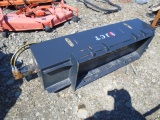 JCT 6' Hydraulic SSL Rototiller, Unused, Universal Quick Attach