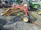 New Holland 258 Rake w/ Dolly Wheel, Rubber Teeth, Clean Original