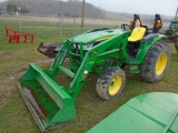 John Deere 4044M Compact Tractor w/ D170 Loader, R4 Tires, Gear Drive w/ Po