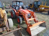 Kubota MX5200 Tractor w/ LA1065 Loader, 4wd, Hydro, AG Tires, Dual Remotes,