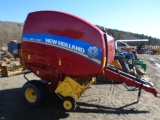 2015 New Holland Roll-Belt 450 Round Baler, Twine Wrap, 4x5 Bale Size, 86