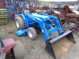 New Holland TC30 Compact Tractor w/ Loader & Mid Mount Mower, Universal Qui