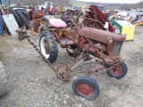 Farmall Cub w/ Sicklebar Mower, Not Running, Decent Rear Tires, AS-IS