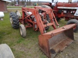 Ford 800 Antique Tractor w/ Loader, New Rear Tires, Wheel Weights, 5 Speed