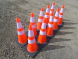 (10) New Traffic Cones w/ Reflector Tape