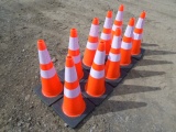 (10) New Traffic Cones w/ Reflector Tape