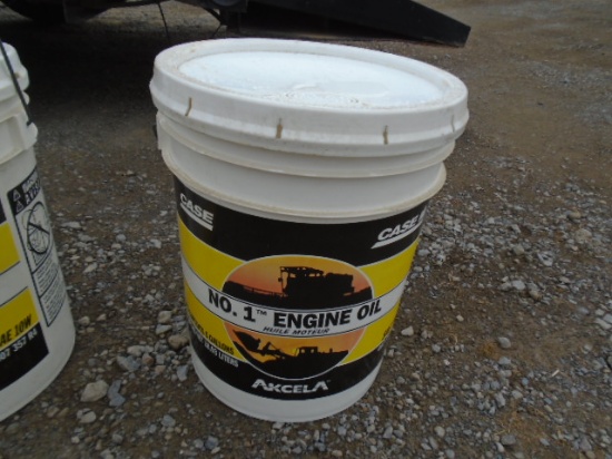 5 Gal Bucket Of Case 10W Engine Oil, New Old Stock