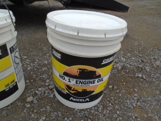 5 Gal Bucket Of Case 10W Engine Oil, New Old Stock