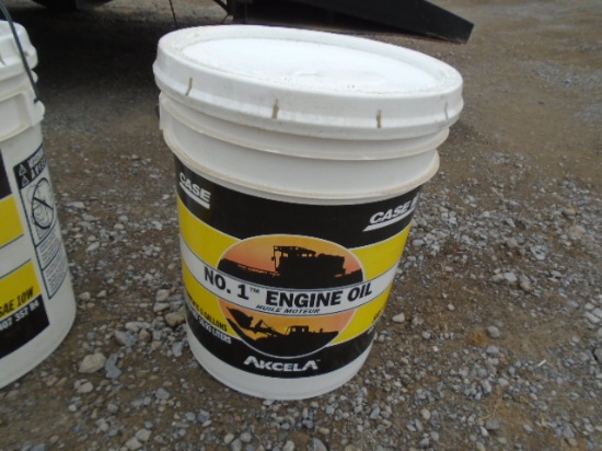 5 Gal Bucket Of Case 10W Engine Oil, New Old Stock