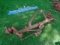 Case 730 / 830 Wide Front End w/ 4 Bolt Cast Hubs, Good Shape Not All Welde
