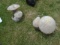 Pair Of Mushroom Yard Decorations