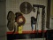 Strap, 2 Tape Measures & Misc On Wall